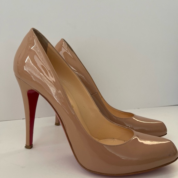 Christian Louboutin Heel Pump Beige Heel Size42 11.5 US - Picture 2 of 12